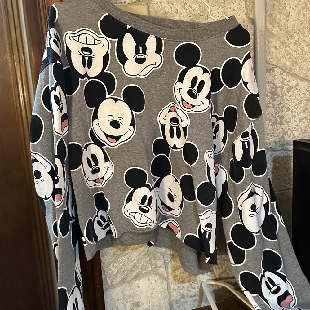 Disney Heather Gray Sweatshirt